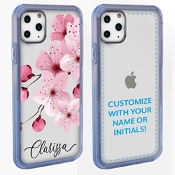 
Personalized Floral Case for iPhone 11 Pro Max – Clear – Big Beautiful Cherry Blossom
