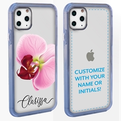 
Personalized Floral Case for iPhone 11 Pro Max – Clear – Big Beautiful Orchid
