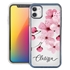 Personalized Floral Case for iPhone 12 Mini – Clear – Big Beautiful Cherry Blossom
