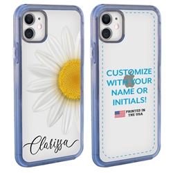 
Personalized Floral Case for iPhone 12 Mini – Clear – Big Beautiful Daisy
