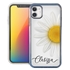 Personalized Floral Case for iPhone 12 Mini – Clear – Big Beautiful Daisy
