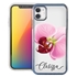 Personalized Floral Case for iPhone 12 Mini – Clear – Big Beautiful Orchid

