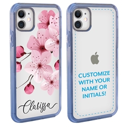 
Personalized Floral Case for iPhone 12 / 12 Pro – Clear – Big Beautiful Cherry Blossom