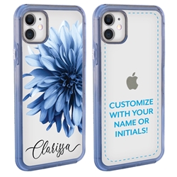 
Personalized Floral Case for iPhone 12 / 12 Pro – Clear – Big Beautiful Dahlia