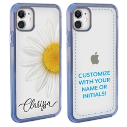 
Personalized Floral Case for iPhone 12 / 12 Pro – Clear – Big Beautiful Daisy