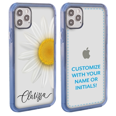 Personalized Floral Case for iPhone 12 Pro Max – Clear – Big Beautiful Daisy
