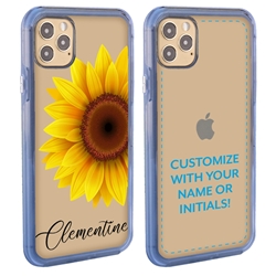 
Personalized Floral Case for iPhone 12 Pro Max – Clear – Big Beautiful Sunflower