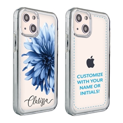 
Personalized Floral Case for iPhone 13 – Clear – Big Beautiful Dahlia