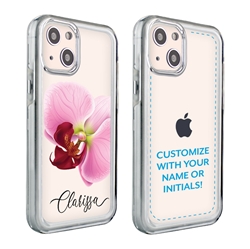 
Personalized Floral Case for iPhone 13 – Clear – Big Beautiful Orchid