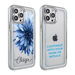 
Personalized Floral Case for iPhone 13 Pro Max – Clear – Big Beautiful Dahlia