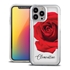 Personalized Floral Case for iPhone 13 Pro Max – Clear – Big Beautiful Rose
