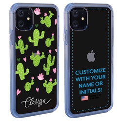 
Personalized Cactus and Succulents Case for iPhone 11 – Clear – Lovely Cactus Collage