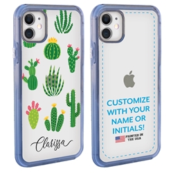 
Personalized Cactus and Succulents Case for iPhone 11 – Clear – Pretty Cactus Collage