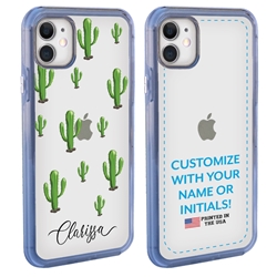 
Personalized Cactus and Succulents Case for iPhone 11 – Clear – Saguaro Cactus Collage