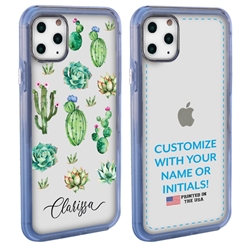 
Personalized Cactus and Succulents Case for iPhone 11 Pro – Clear – Beautiful Cactus Collage