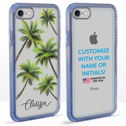 
Personalized Tropical Case for iPhone 7 / 8 / SE – Clear – Palm Tree Party