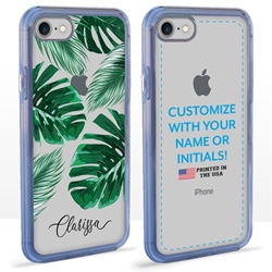 
Personalized Tropical Case for iPhone 7 / 8 / SE – Clear – Tropical Leaves
