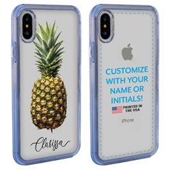 
Personalized Tropical Case for iPhone X / XS – Clear – Classic Pineapple