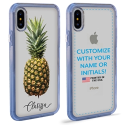 
Personalized Tropical Case for iPhone Xs Max – Clear – Classic Pineapple