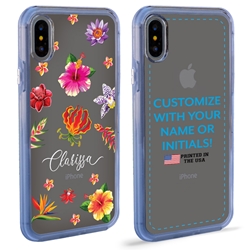 
Personalized Tropical Case for iPhone Xs Max – Clear – Paradise Petals