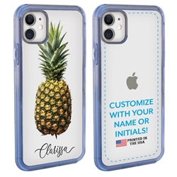 
Personalized Tropical Case for iPhone 11 – Clear – Classic Pineapple