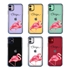 Personalized Tropical Case for iPhone 11 – Clear – Fancy Flamingo

