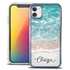 Personalized Tropical Case for iPhone 11 – Clear – Ocean Front
