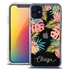 Personalized Tropical Case for iPhone 11 – Clear – Pastel Leaves

