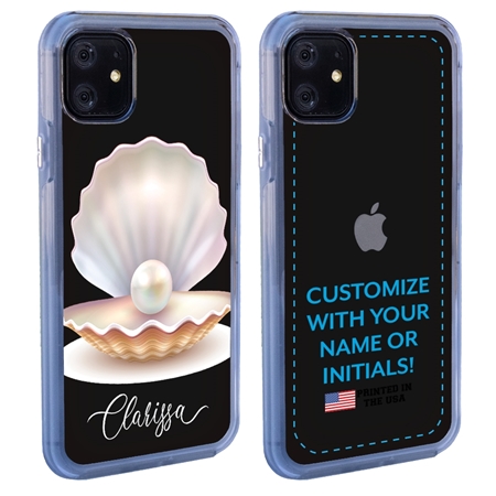 Personalized Tropical Case for iPhone 11 – Clear – Pretty Pearl
