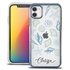 Personalized Tropical Case for iPhone 11 – Clear – Seashell Collage
