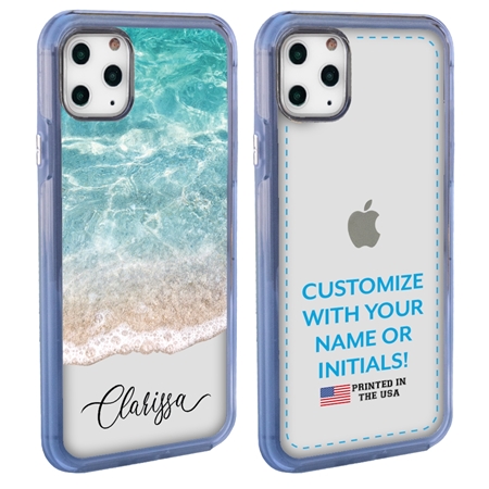 Personalized Tropical Case for iPhone 11 Pro – Clear – Ocean Front
