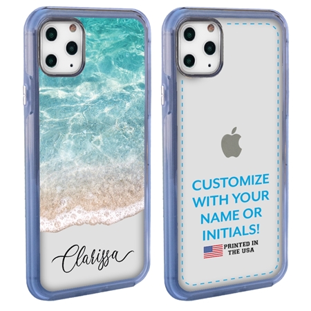 Personalized Tropical Case for iPhone 11 Pro – Clear – Ocean Front
