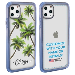 
Personalized Tropical Case for iPhone 11 Pro – Clear – Palm Tree Party
