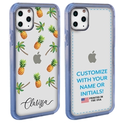 
Personalized Tropical Case for iPhone 11 Pro – Clear – Palms and Pineapples