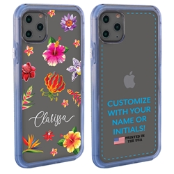 
Personalized Tropical Case for iPhone 11 Pro – Clear – Paradise Petals
