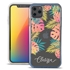 Personalized Tropical Case for iPhone 11 Pro – Clear – Pastel Leaves
