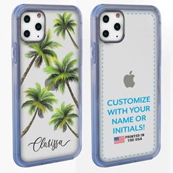 
Personalized Tropical Case for iPhone 11 Pro Max – Clear – Palm Tree Party