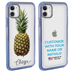
Personalized Tropical Case for iPhone 12 Mini – Clear – Classic Pineapple