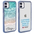 Personalized Tropical Case for iPhone 12 / 12 Pro – Clear – Ocean Front
