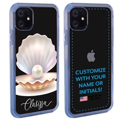 
Personalized Tropical Case for iPhone 12 / 12 Pro – Clear – Pretty Pearl