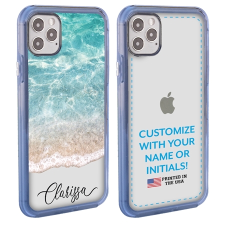 Personalized Tropical Case for iPhone 12 Pro Max – Clear – Ocean Front
