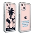 Personalized Tropical Case for iPhone 13 Mini – Clear – Palm Tree Silhouette

