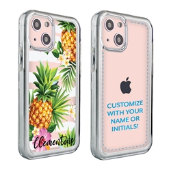 
Personalized Tropical Case for iPhone 13 Mini – Clear – Pretty Pineapples