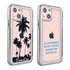 Personalized Tropical Case for iPhone 13 – Clear – Palm Tree Silhouette
