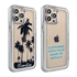 Personalized Tropical Case for iPhone 13 Pro – Clear – Palm Tree Silhouette
