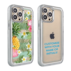 
Personalized Tropical Case for iPhone 13 Pro – Clear – Tropical