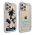 Personalized Tropical Case for iPhone 13 Pro Max – Clear – Palm Tree Silhouette
