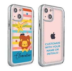 
Personalized Cute Animal Case for iPhone 13 Mini - Clear - Lil Lion