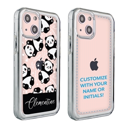 
Personalized Cute Animal Case for iPhone 13 - Clear - Baby Pandas