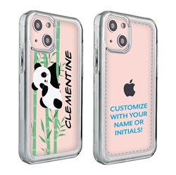 
Personalized Cute Animal Case for iPhone 13 - Clear - Chillin Panda